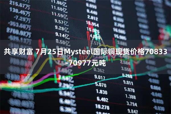 共享财富 7月25日Mysteel国际铜现货价格70833-70977元吨